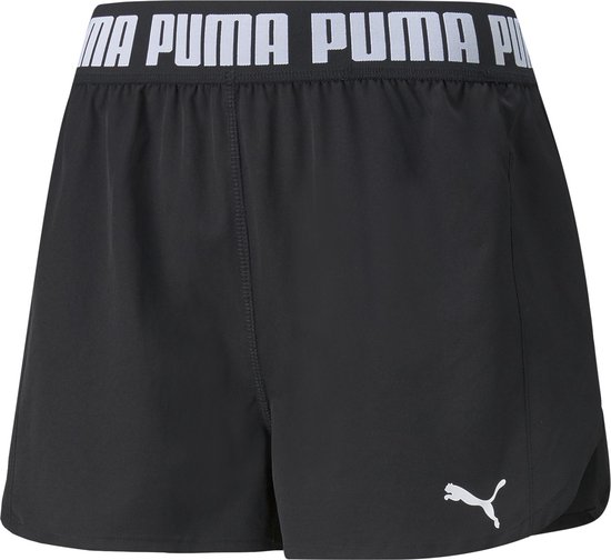 "PUMA Train STRONG Woven 3"" Short Dames Sportbroek - Zwart - Maat S"