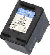 PrintAbout huismerk Inktcartridge C2P05AE (62XL) Zwart Hoge capaciteit geschikt voor HP