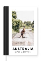 Notitieboek - Schrijfboek - Australië - Kangoeroe - Natuur - Notitieboekje klein - A5 formaat - Schrijfblok