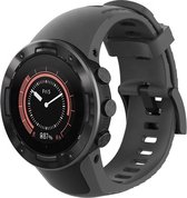 Siliconen Smartwatch bandje - Geschikt voor Suunto 5 siliconen bandje - grijs - Strap-it Horlogeband / Polsband / Armband