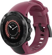 Siliconen Smartwatch bandje - Geschikt voor Suunto 5 siliconen bandje - rosé rood - Strap-it Horlogeband / Polsband / Armband