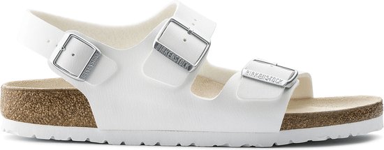 Birkenstock Milano Sandalen White Regular-fit | Wit | Imitatieleer | Maat 45 | 034731