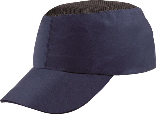 Foto: Deltaplus stootpet model baseball cap zwart blauw verstelbaar 58 t m 62 cm