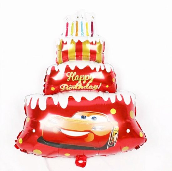 Cars-Happy-Birthday-Taart-Groot-Folie-Ballon-Verjaardag-Thema