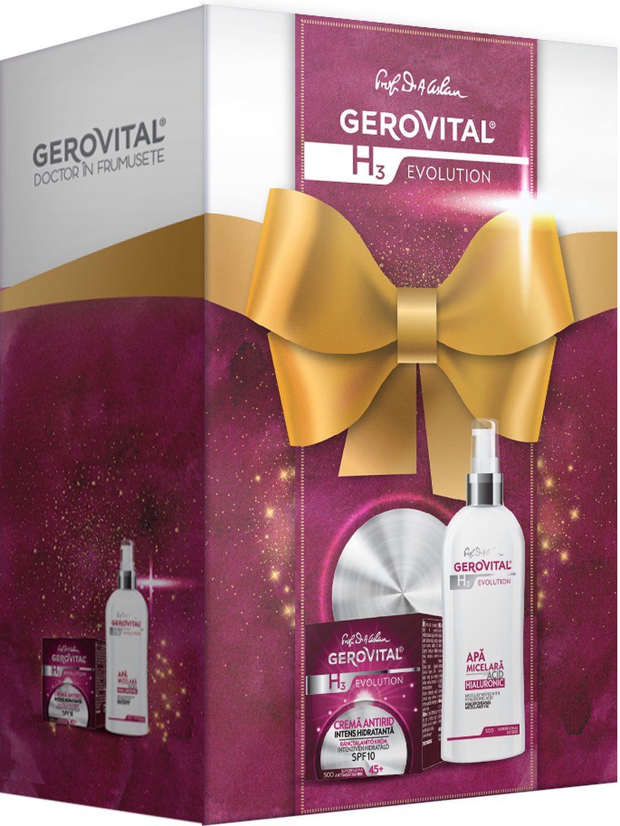 Goedkoopste Evolution Geschenkset Antirimpelcrème SPF 10 en Micellair Water met Hyaluronzuur - geschenkset vrouwen- cadeau idee