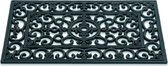 Hamat Antiek French Lily rubbermat zwart 75 x 45 cm