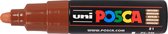 Krijtstift - Chalkmarker - Universele Marker - Uni Posca Marker - bruin - PC-7M - 4,5mm - 5,5mm - Medium Punt - 1 stuk