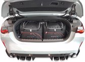 BMW 4 CABRIO 2020+ 4 pièces Sacs de voyage personnalisés Accessoires de vêtements pour bébé d'organisateur de coffre intérieur de voiture