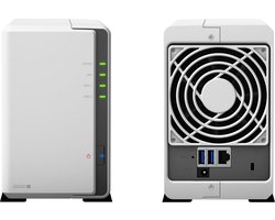 Synology DS220J – NAS – Barebone / Zonder harde schijven – Geschikt voor 2.5″ en 3.5″