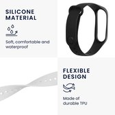 kwmobile 2x armband geschikt voor Xiaomi Mi Band 4 - Bandjes voor fitnesstracker in wit / zwart