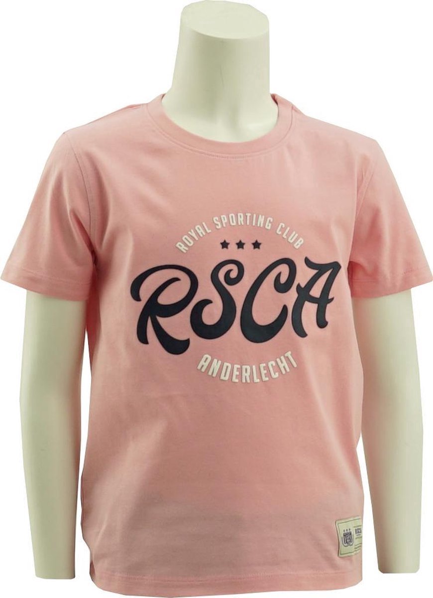 RSC Anderlecht t-shirt pink letters maat XS