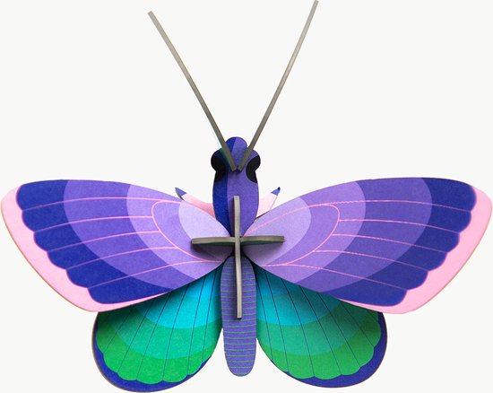 Studio Roof blauw-koper vlinder