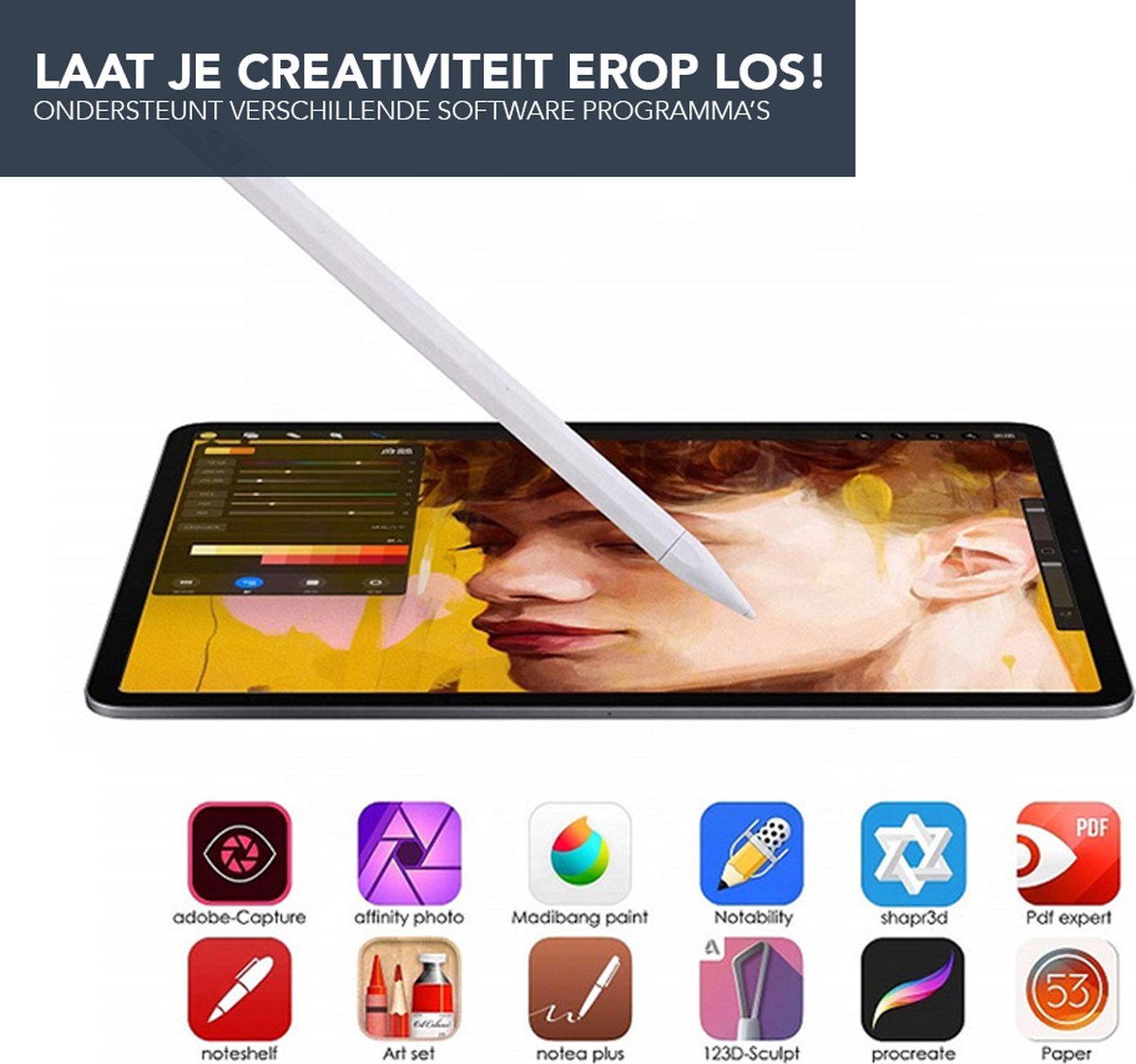 Achaté Stylet - Alternative Apple Pencil - Avec détection de la main - Pour  iPad... | bol.com