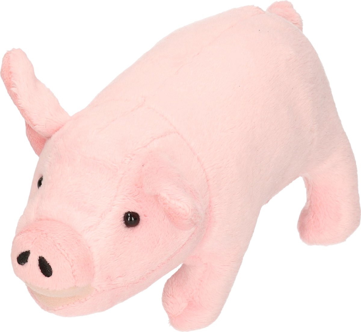 Cornelissen knuffel varken/big - 21 cm - roze - boerderij dieren - pluche