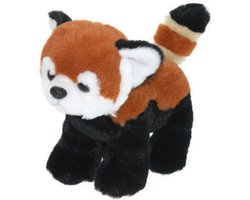 foto van Pluche knuffel dieren rode Panda beer van 25 cm - Speelgoed knuffels - Cadeau voor jongens/meisjes