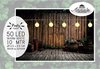 CBD Partyverlichting - 50 LED - ø2.5 cm - Mat Wit - 10m