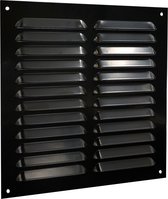 Weha Vane grille plaque plate 250x250mm, aluminium noir