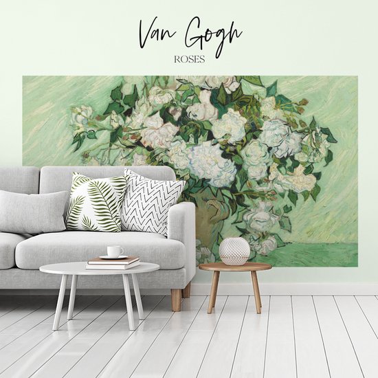 Papier Peint - Papier peint photo - Roses - Van Gogh - Largeur 295 cm x Hauteur 220 cm