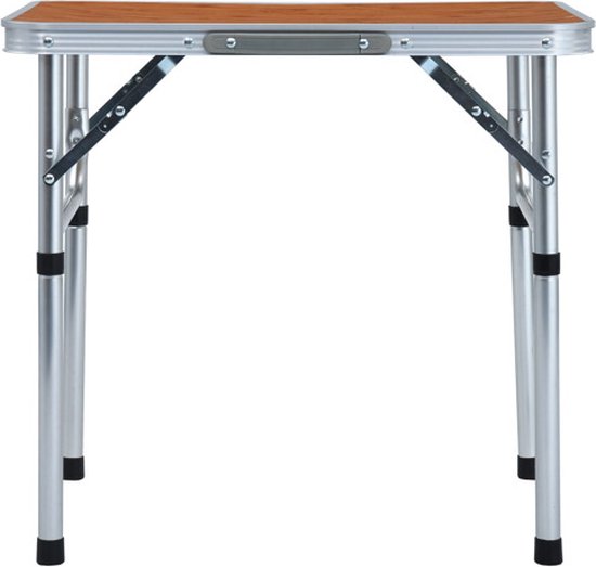 vidaXL - Campingtafel - inklapbaar - 60x45 - cm - aluminium van Merkloos — afbeelding 2