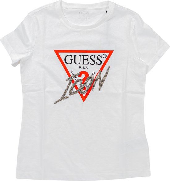 Guess SS CN ICON TEE  T-shirt - Wit-  Maat M