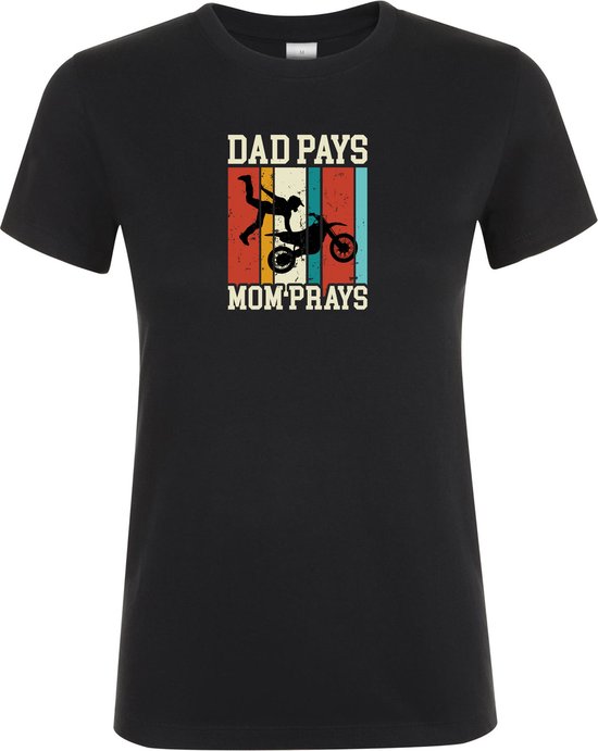 Klere-Zooi - Dad Pays, Mom Prays - Dames T-Shirt - XXL
