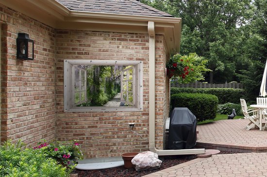 Affiche de jardin Wisteria - Fleurs - Transparentes - Arbre - Printemps - 120x80 cm - Toile de jardin