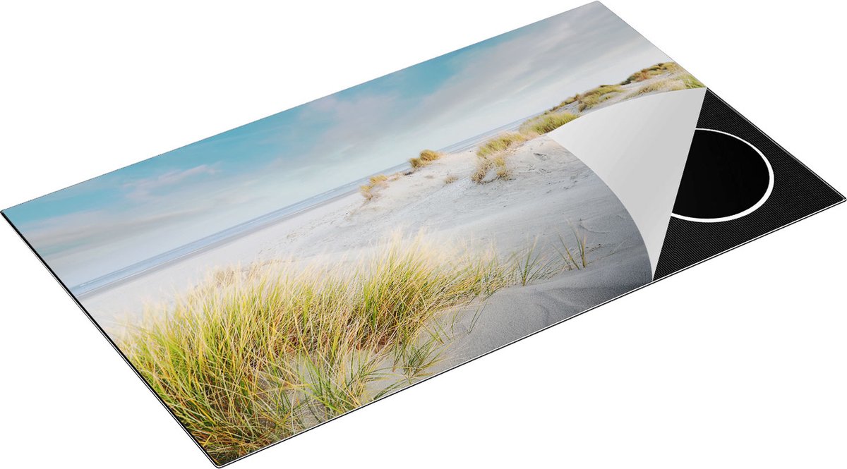 Chefcare Inductie Beschermer Groot Strand met Zee - 89,6x51,6 cm - Afdekplaat Inductie - Kookplaat Beschermer - Inductie Mat