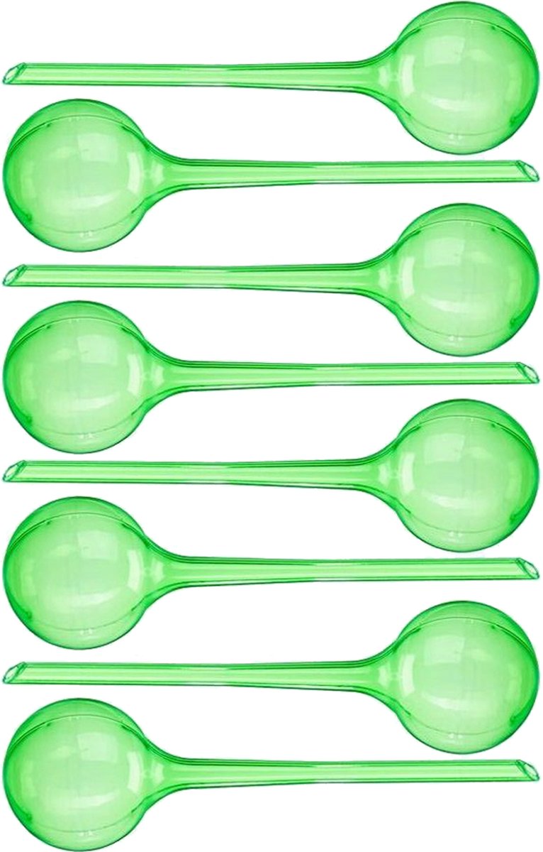 HGMD Waterdruppelaar set van 8 stuks voor planten transparant - Groen - Waterdruppelaar voor kamerplanten – Waterbol - Waterdruppelaar voor planten - Watergeefsysteem
