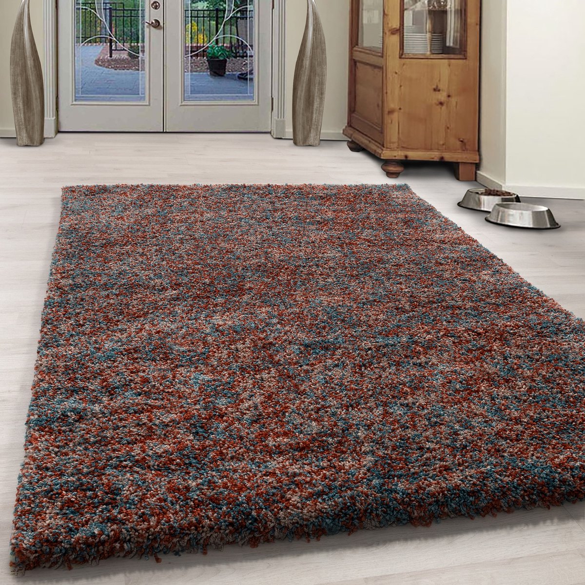 Muratap Rainbow Soft Shaggy Hoogpolig Vloerkleed Terra- 120x170 CM Oranje