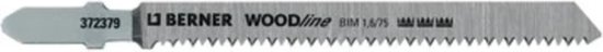 Berner Professionele Decoupeerzaagbladen - 5 Stuks - WOODline Bimetaal 1.6/75 Premium WOODline - Bi-metaal, 1.6, 1.3 mm