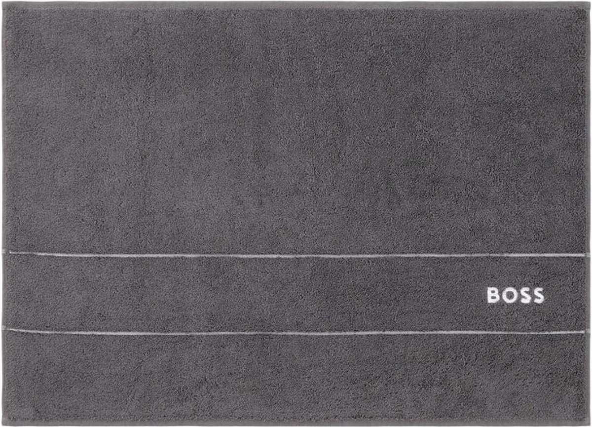 Hugo Boss badmat - Plain - Graphite - 50x70 cm