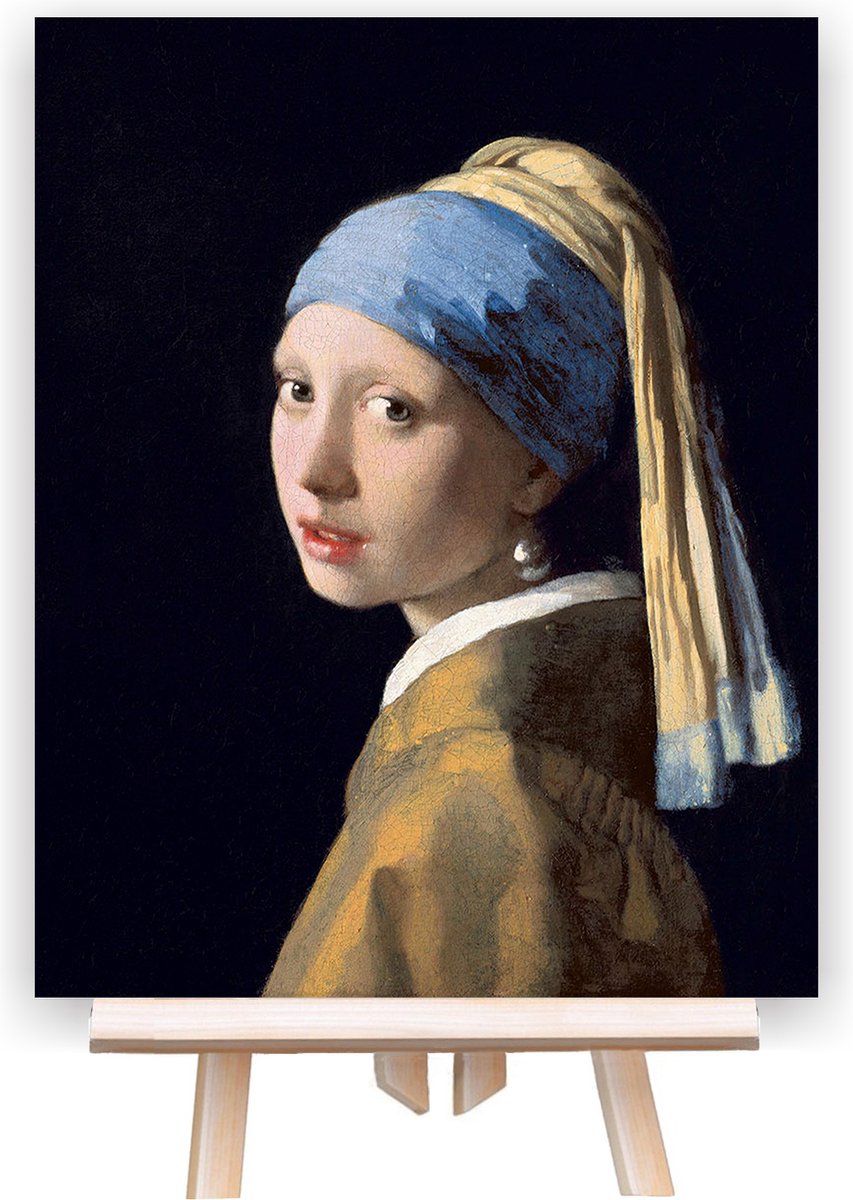 Schilderen Op Nummer Volwassenen - Do It Yourself Paintings - Vermeer - Meisje Met De Parel - Kunst - Art - 40x50 cm - Canvas