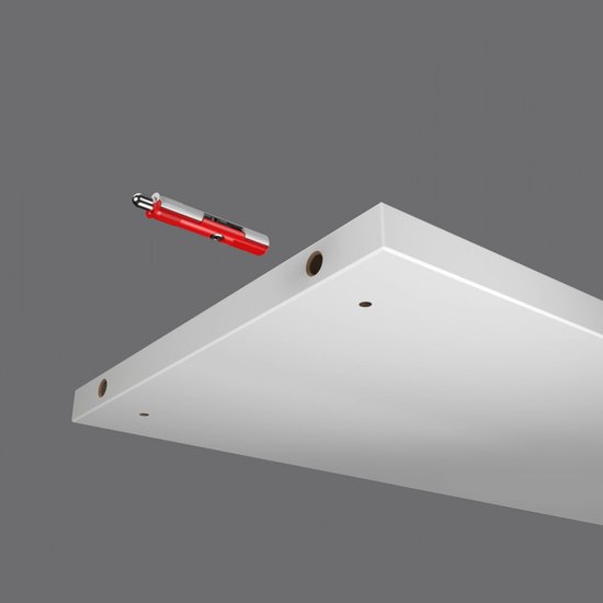 Support d'étagère invisible Eleganca – Support d'étagère dissimulé robuste – Plastique – Pour étagères d'au moins 12 mm - Équipé d'une goupille en acier de 5 mm – 24 pièces