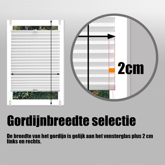 vidaXL Plissé rolgordijn 80x100 cm stofbreedte 79,4 cm polyester crème vidaXL Plissé rolgordijn 80x100 cm stofbreedte 79,4 cm polyester crème