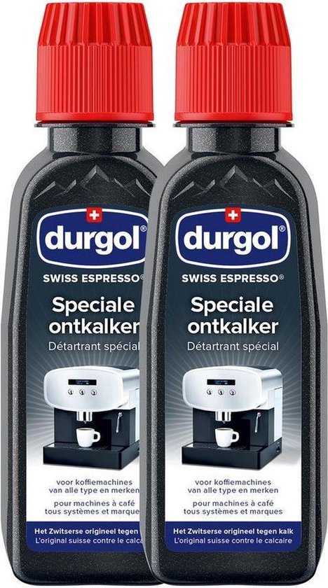 Durgol Swiss Espresso - Koffiemachineontkalker - 2 keer 125 ml - vloeibare ontkalker - ontkalker koffiemachine - ontkalker espressomachine