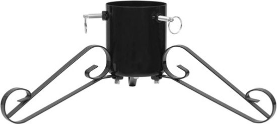 vidaXL - Kerstboomstandaard - 58x58x21 - cm - zwart