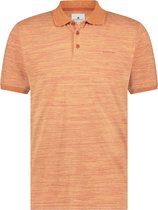 State of Art - Polo Jersey Strepen Oranje - Regular-fit - Heren Poloshirt Maat M