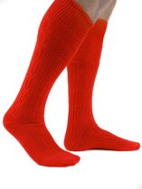 Benelux Wears / Tiroler Kousen Rood / sokken voor volwassenen- Extra Groot Maat / 45-46 (EU)