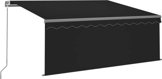 vidaXL Windscherm uittrekbaar 160x500 cm blauw, balkonluifel, balkonscherm, scherm vidaXL Windscherm uittrekbaar 160x500 cm blauw, balkonluifel, balkonscherm, scherm