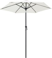 vidaXL - Parasol - 200x224 - cm - aluminium - zandwit