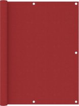 vidaXL - Balkonscherm - 120x500 - cm - oxford - stof - rood