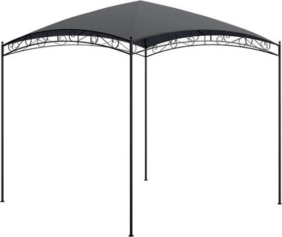 vidaXL - Prieel - 180 - g/m² - 3x3x2,65 - m - antraciet