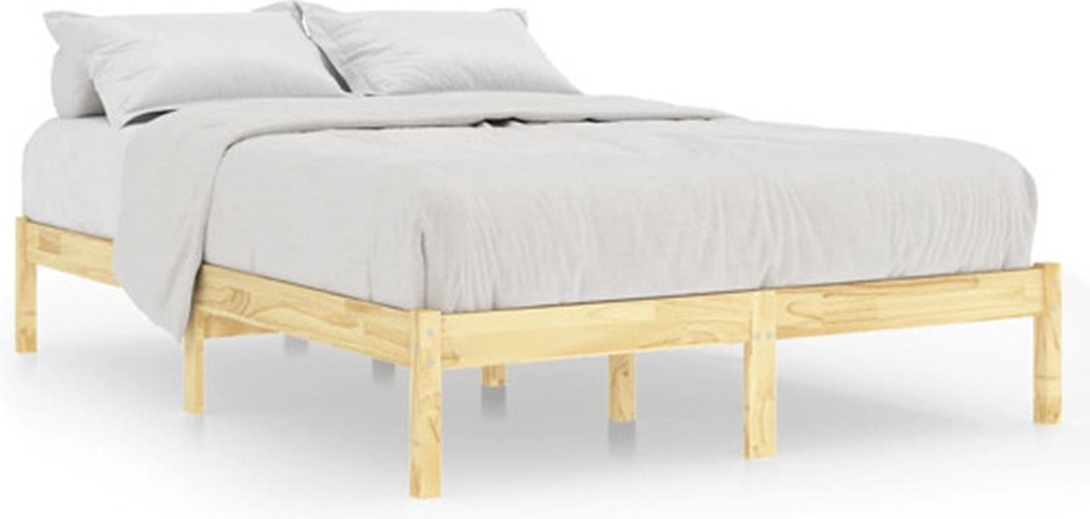 vidaXL - Bedframe - massief - grenenhout - 120x200 - cm