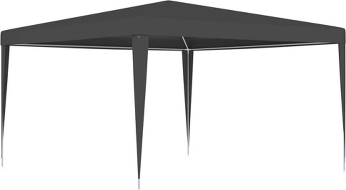 vidaXL Partytent professioneel 90 g/m? 4x4 m antraciet