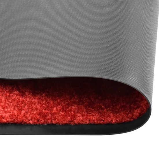 vidaXL Deurmat wasbaar 60x90 cm rood deurmat | deurm