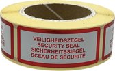 Veiligheidsetiketten - Security Seal - 250 stuks - 4 talen - 21x48mm - Beveiligingsetiketten - Veiligheidszegel - Waarschuwingssticker