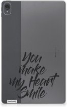 Tablet BackCover Lenovo Tab P11 | P11 Plus Hoesje Heart Smile met doorzichte zijkanten