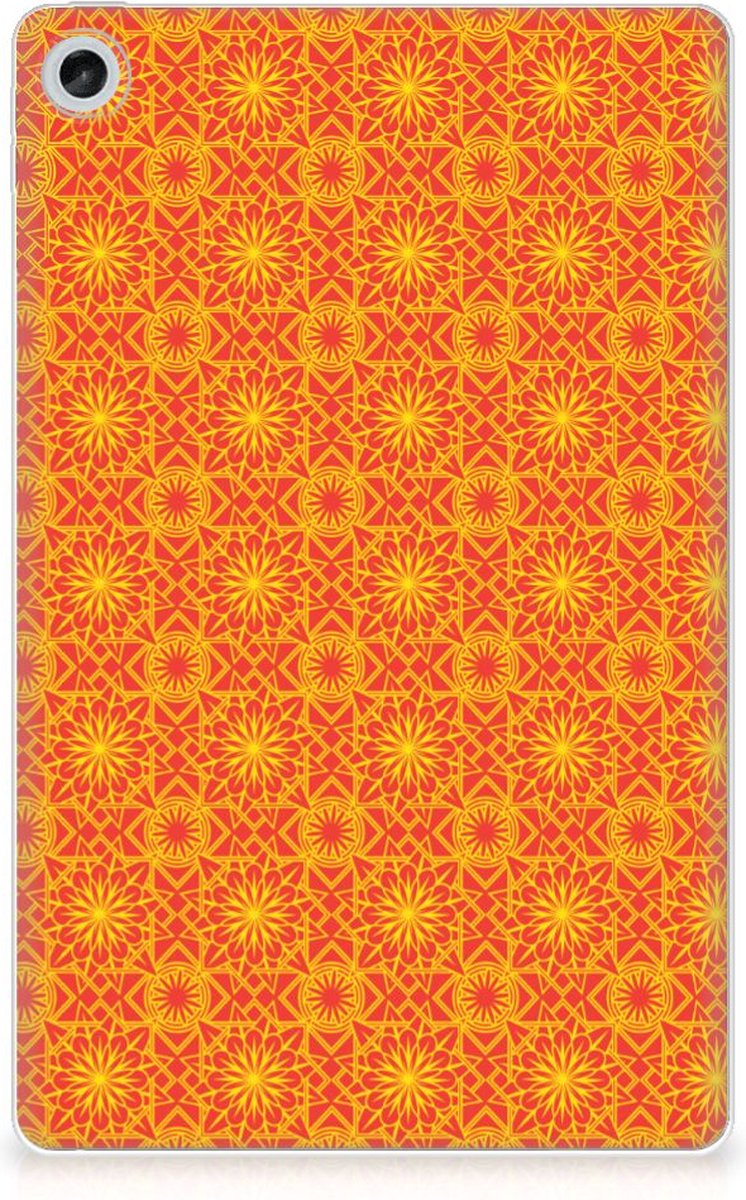 Lenovo Tab M10 Plus (3e generatie) Hippe Hoes Batik Oranje