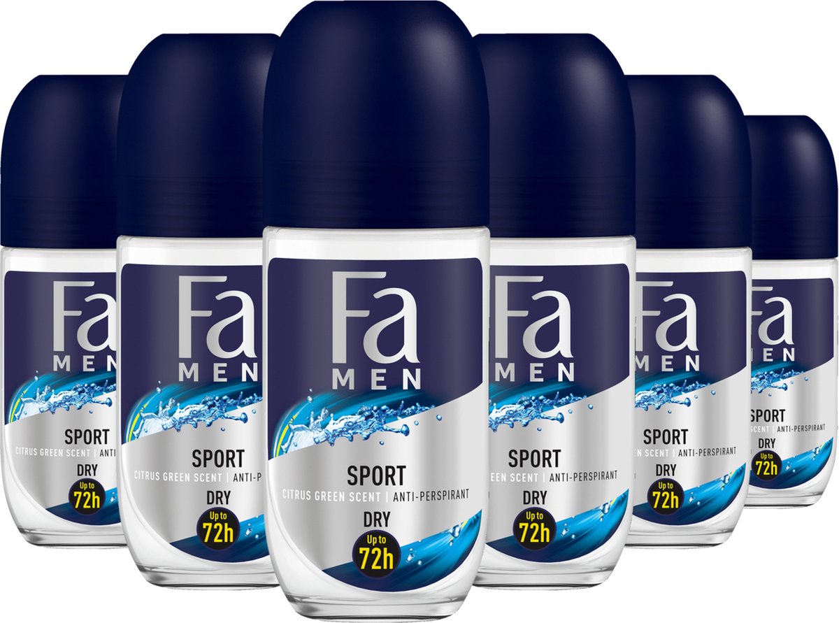 Fa Sport Deoroller - Deodorant - Voordeelverpakking - 6 x 50 ml | bol.com