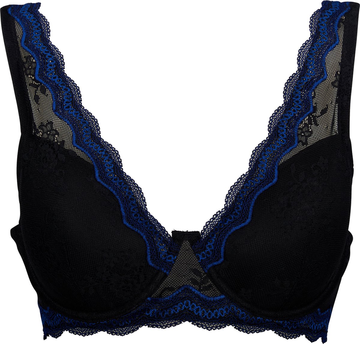 After Eden D-Cup & Up Noa Voorgevormde Demicup Beha Zwart/Blauw